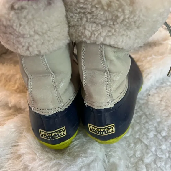 Sperry J. Crew Shearwater duck boots wool lined