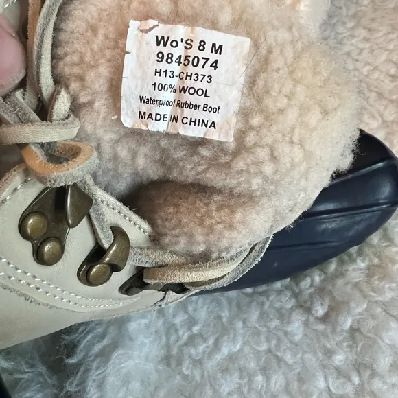 Sperry J. Crew Shearwater duck boots wool lined