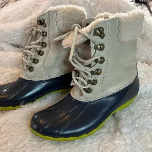 Sperry J. Crew Shearwater duck boots wool lined