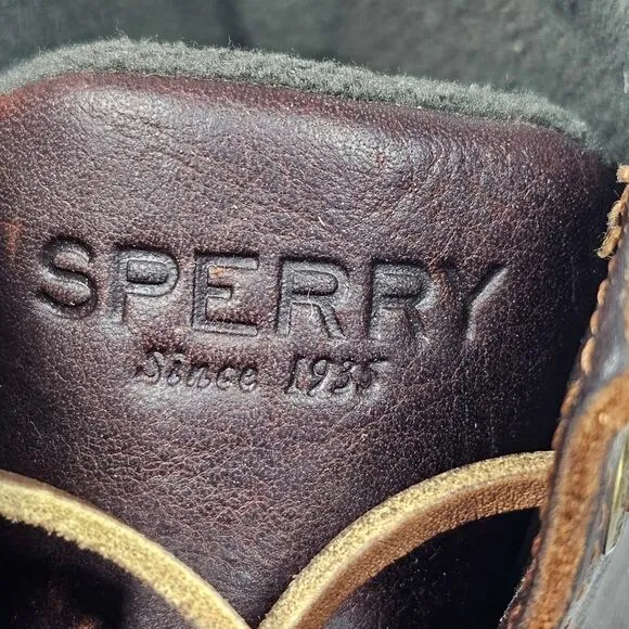 Sperry Saltwater Duck Boot Green and Brown, Women's Size 7