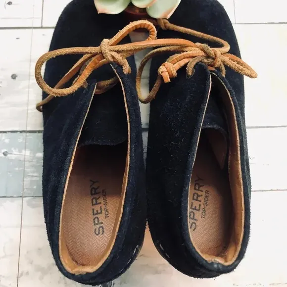 Sperry Stella Round Toe Wedge Ankle Boots