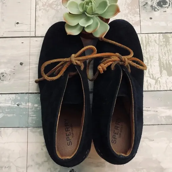 Sperry Stella Round Toe Wedge Ankle Boots