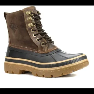 Sperry STS20735 Cold Bay Black/Tan Duck Boots NEW $148 Men's Size 13 No Box