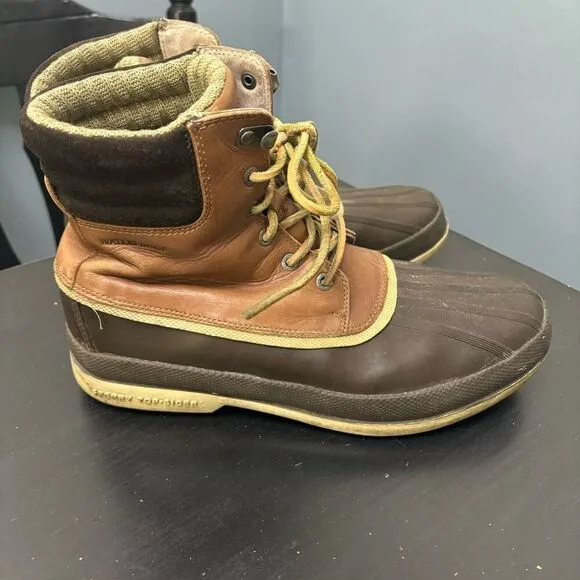 Sperry Top-Sider Cold Bay Size 10M Brown Leather Men's Winter Duck Boots