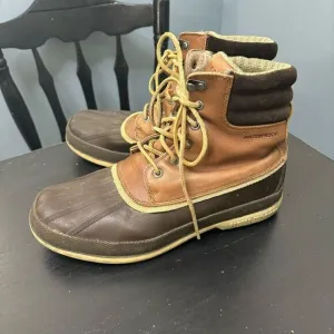 Sperry Top-Sider Cold Bay Size 10M Brown Leather Men's Winter Duck Boots