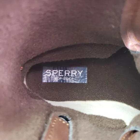 Sperry Top Sider Saltwater Youth Size 4Y Brown Leather Waterproof Duck Boots