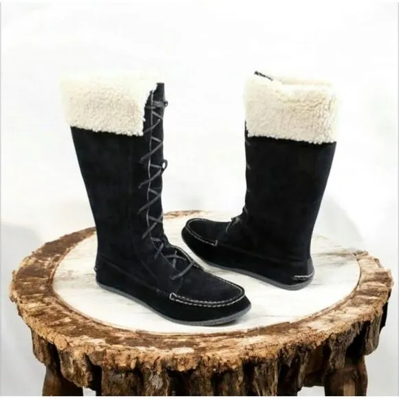Sperry Topsider Bayshore Lace Up Moccasin Boots Size 9 M NWT