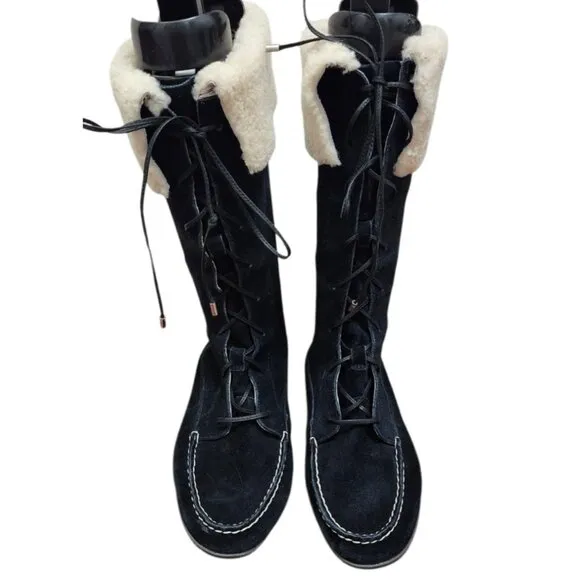 Sperry Topsider Bayshore Lace Up Moccasin Boots Size 9 M NWT