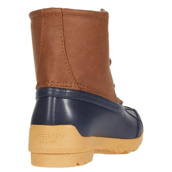 Sperry Unisex-Child Port Boot: Leather Ankle Boot, Comfort &amp; Traction, SZ 6