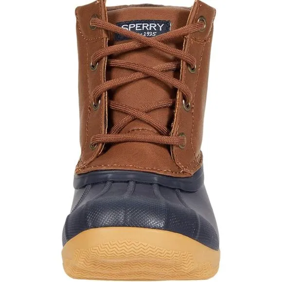 Sperry Unisex-Child Port Boot: Leather Ankle Boot, Comfort &amp; Traction, SZ 6