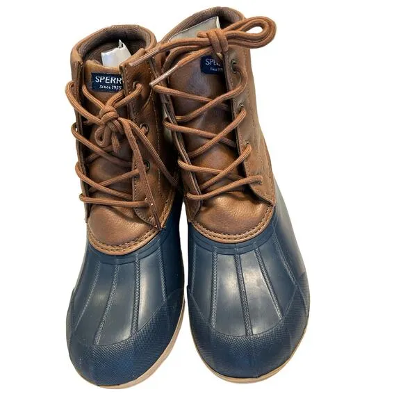Sperry Unisex-Child Port Boot: Leather Ankle Boot, Comfort &amp; Traction, SZ 6