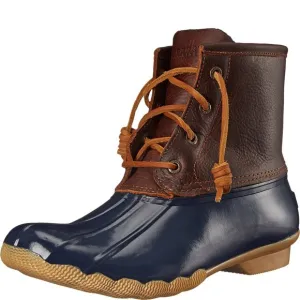 SPERRY WOMEN'S SALTWATER BOOTS, TAN/NAVY, 6