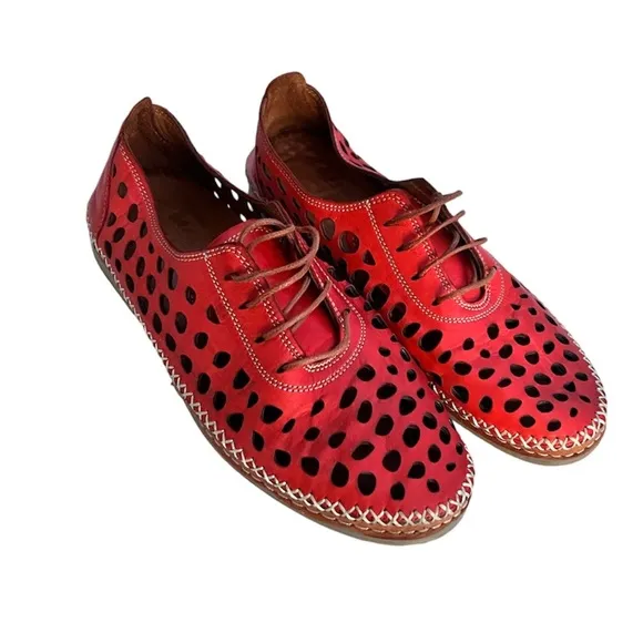 SPRING STEP BERNETTA LOAFER IN RED