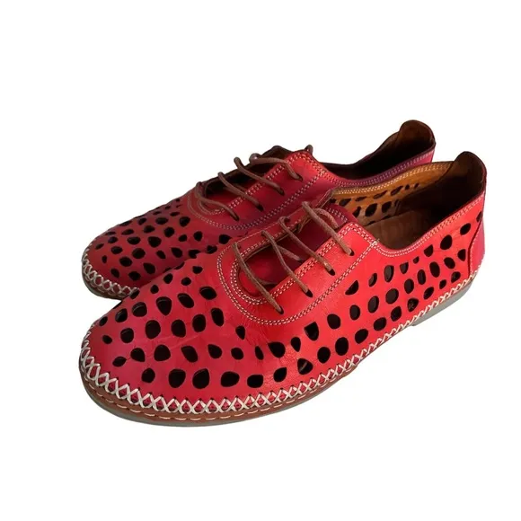 SPRING STEP BERNETTA LOAFER IN RED