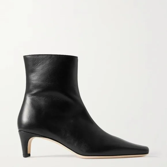 Staud Black Wally Ankle Boots