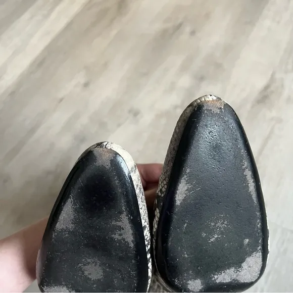 Staud snakeskin ankle boots