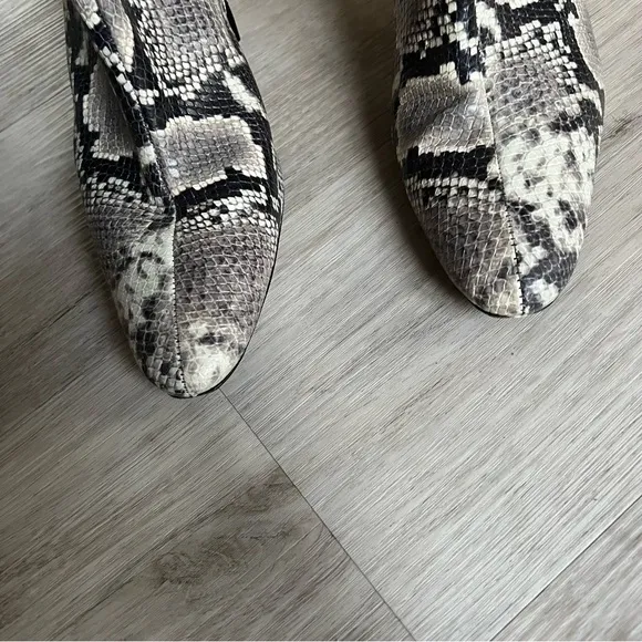 Staud snakeskin ankle boots