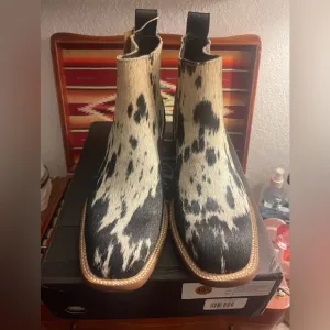Steifeld The Aurora Hair-on hide ankle boots - Size 10.5