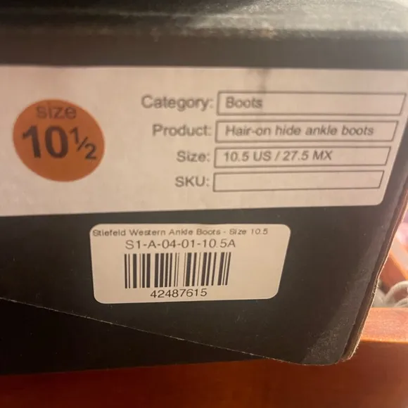Steifeld The Aurora Hair-on hide ankle boots - Size 10.5