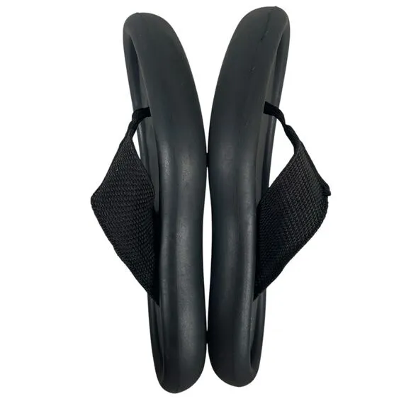 Stella McCartney size 38/ 8 US Air Slide Thong Flip Flop Black Sandals