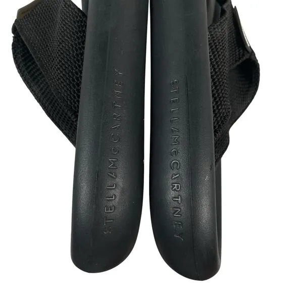 Stella McCartney size 38/ 8 US Air Slide Thong Flip Flop Black Sandals