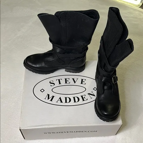 Steve Madden Black Boots