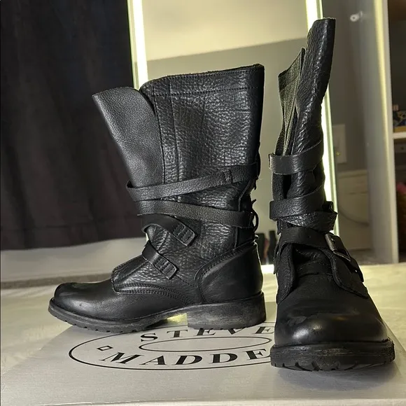 Steve Madden Black Boots