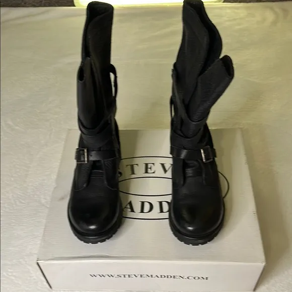 Steve Madden Black Boots