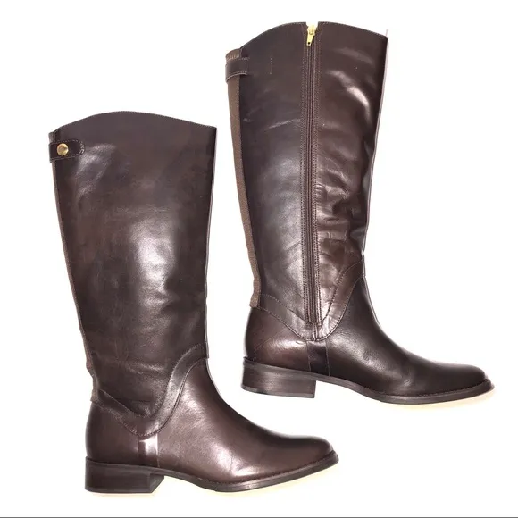 STEVE MADDEN LEATHER RIDING BOOTS