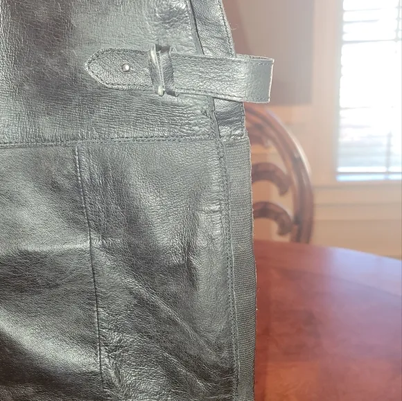 Steve Madden Over the Knee Tall Black Genuine Leather Shoes Boots