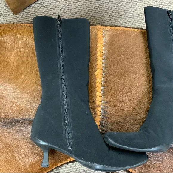 Stuart Weitzman Black GoreTex weather guard mid calf boots women’s 6 1/2
