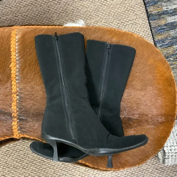 Stuart Weitzman Black GoreTex weather guard mid calf boots women’s 6 1/2