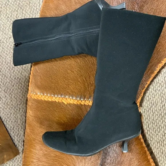Stuart Weitzman Black GoreTex weather guard mid calf boots women’s 6 1/2