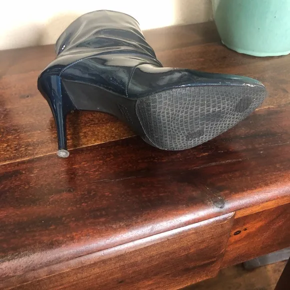 Stuart Weitzman Patent Leather Heeled Ankle Boots