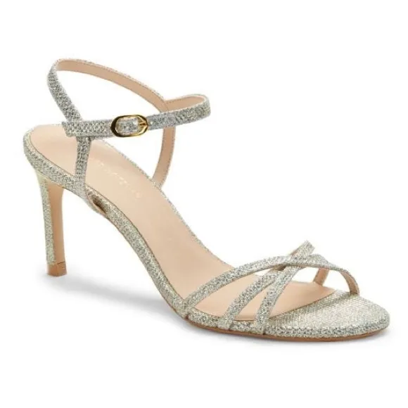 Stuart Weitzman Starla Metallic Sandals Size 8.5