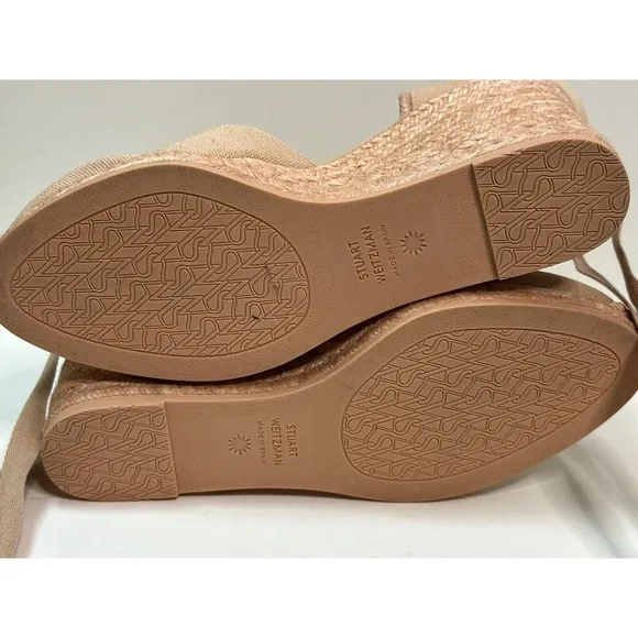 Stuart Weitzman, Woman's Espadrille Wedge Sandals, Size 7.5