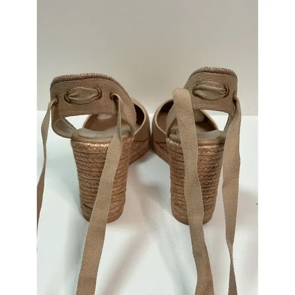 Stuart Weitzman, Woman's Espadrille Wedge Sandals, Size 7.5