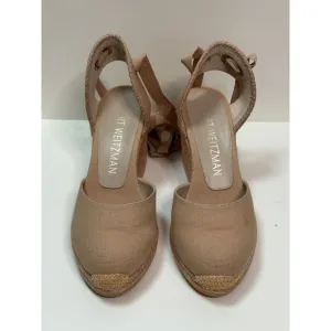 Stuart Weitzman, Woman's Espadrille Wedge Sandals, Size 7.5