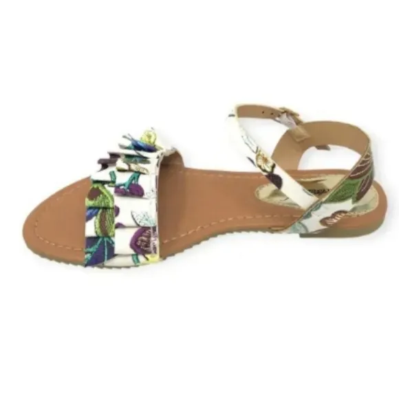 Stylish Women's Sandals with Multicolor Design Sz 7