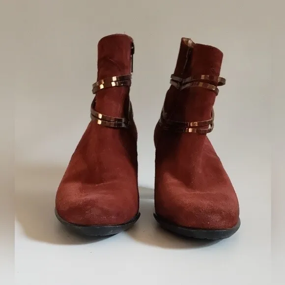 Sundance Bijou Luxe Lariat Suede Women's Ankle Boot Size 39