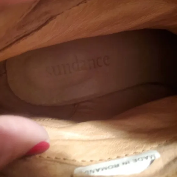Sundance Womams Leather Ankle Boots, Size 39 (8.5)