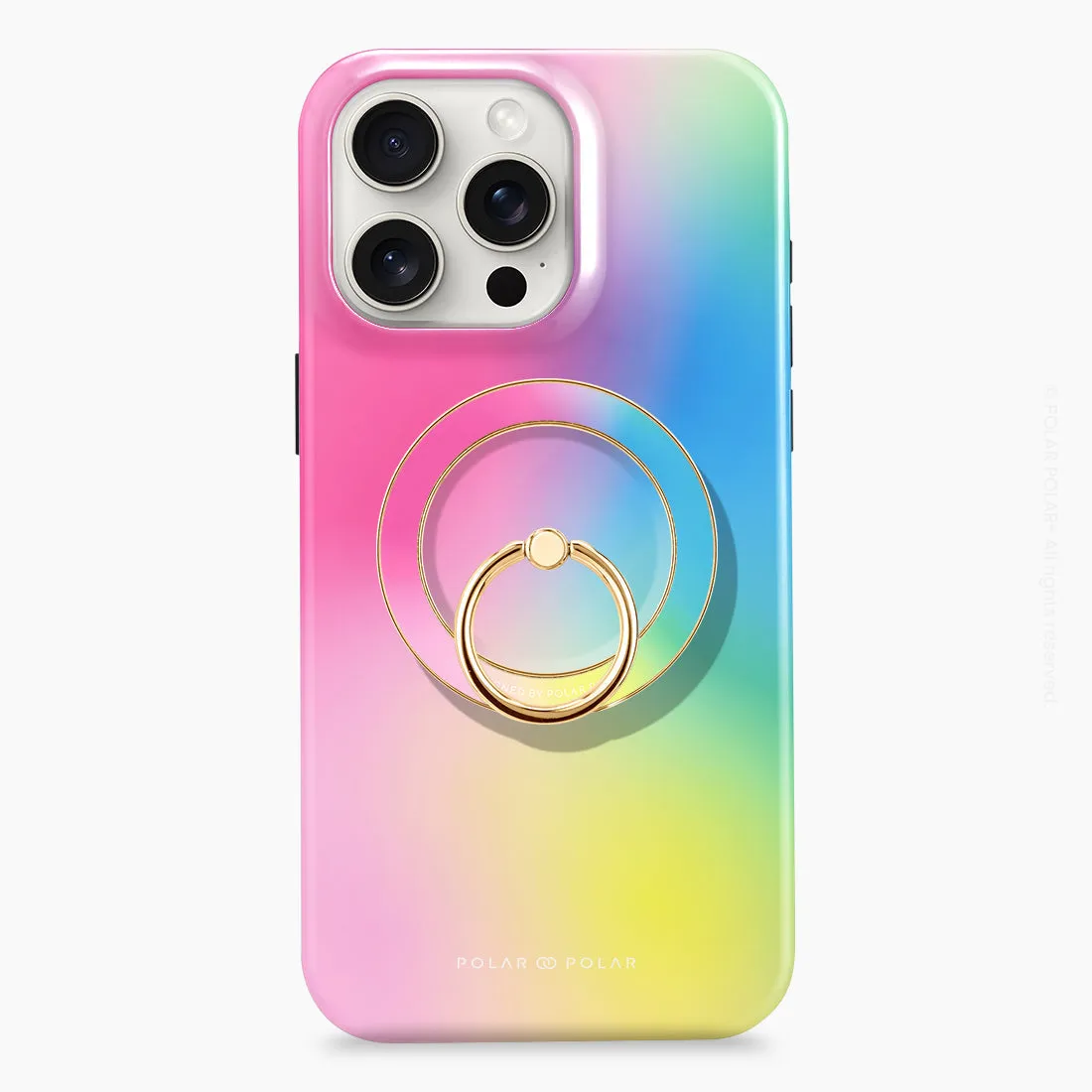 Sweet Dream Holo - Golden MagSafe Phone Grip and Ring Holder Stand