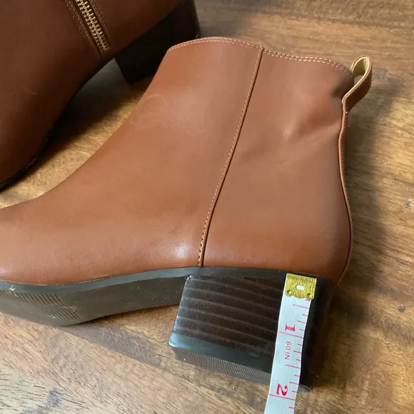 Talbots Brown Leather Chelsea Ankle Boots