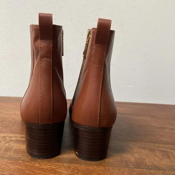 Talbots Brown Leather Chelsea Ankle Boots