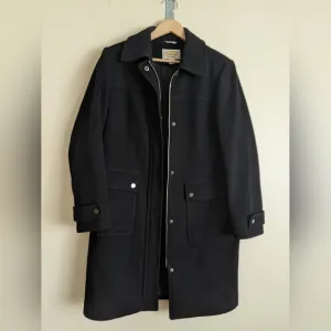 Talbots Wool Long Jacket size 10 black