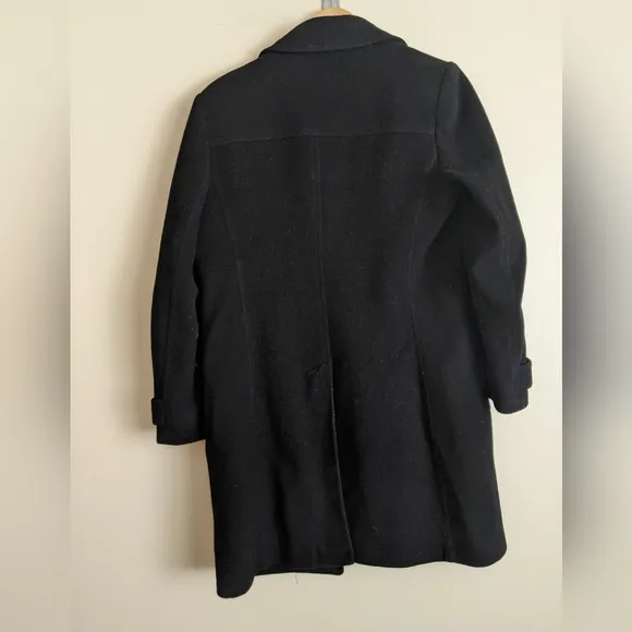Talbots Wool Long Jacket size 10 black