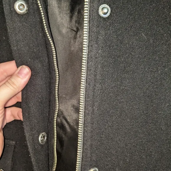 Talbots Wool Long Jacket size 10 black
