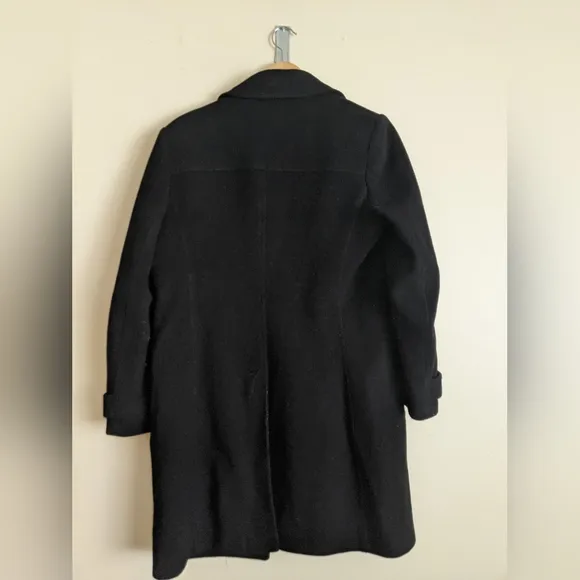 Talbots Wool Long Jacket size 10 black