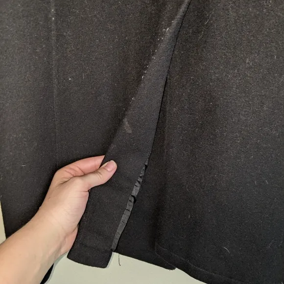 Talbots Wool Long Jacket size 10 black