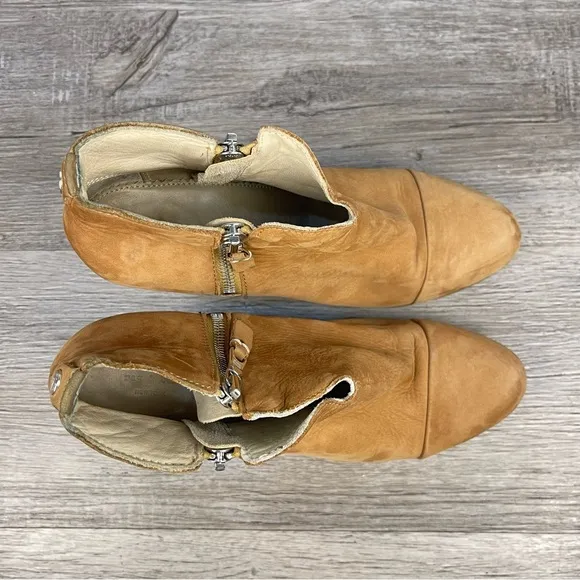 Tan Ankle Boots with Block Heel by rag &amp; bone Size 40/9US